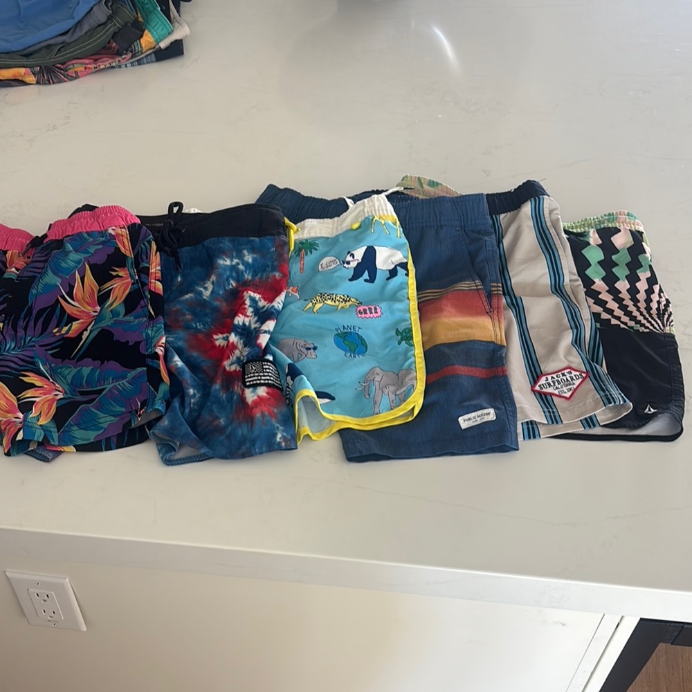 Boys 8/10 lot of swim trunks